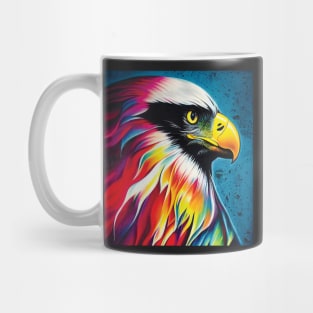 American Eagle in Striking Rainbow Colours Mug